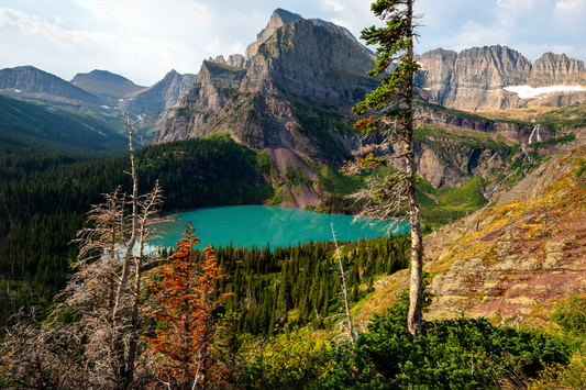 Museum-Quality Matte Paper Poster- "Grinnell Lake", Glacier National Park, Montana, USA 30x45 cm / 12x18″