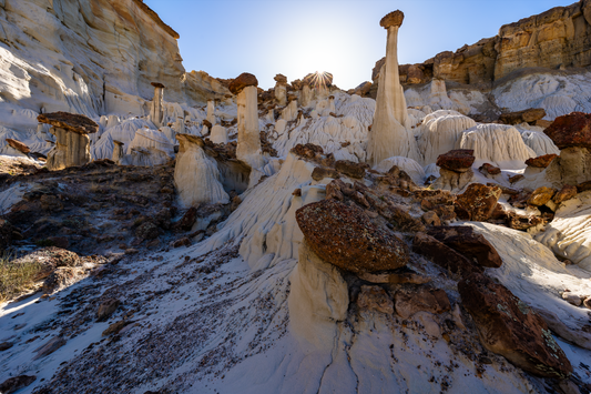 Museum-Quality Matte Paper Poster- "Enchanted White Hoodoo Forest", Kanab, Utah, USA 30x45 cm / 12x18″