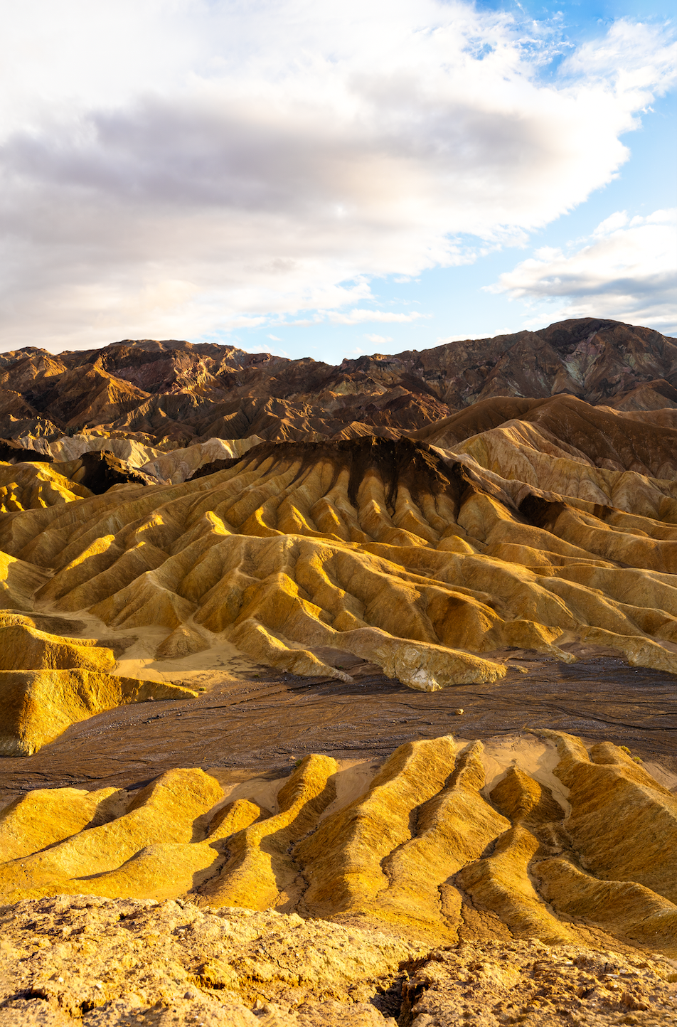 Museum-Quality Matte Paper Poster- "Zabriskie Point Ridges", Death Valley National Park, California, USA 30x45 cm / 12x18″