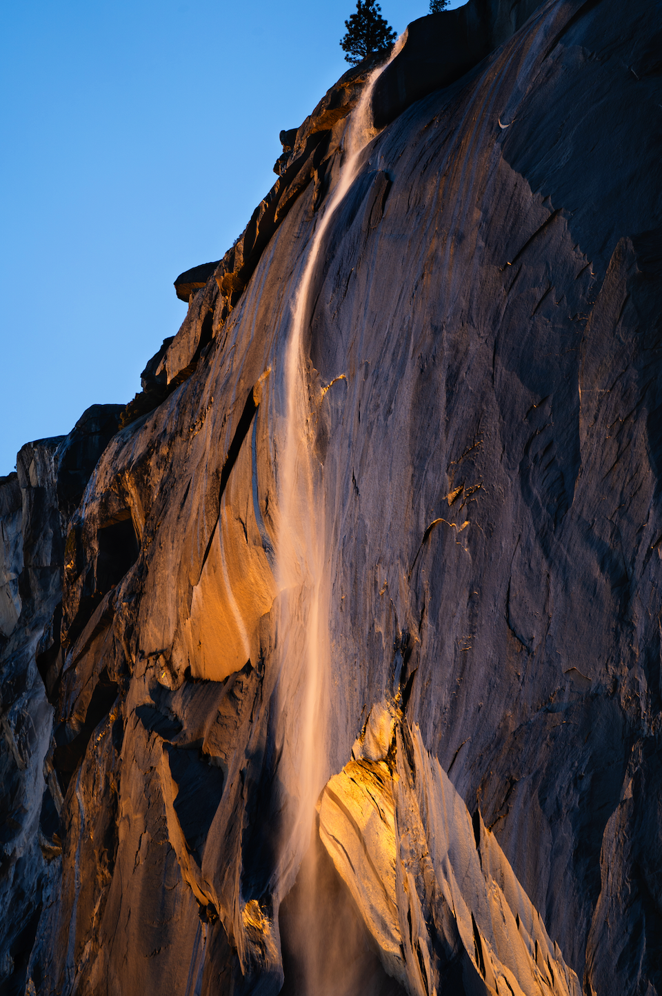 Museum-Quality Matte Paper Poster- "Firefall", El Capitan Meadow, Yosemite National Park, California, USA 30x45 cm / 12x18″