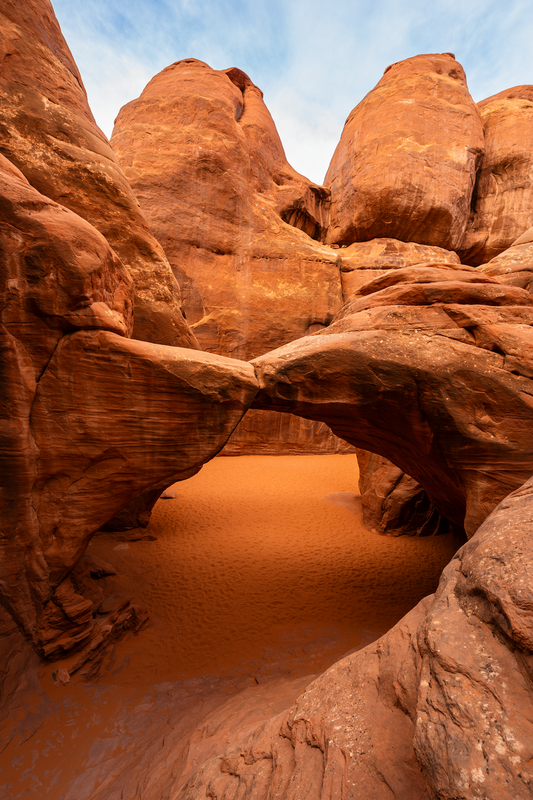 Museum-Quality Matte Paper Poster- "Sand Dune Arch", Arches National Park, Utah, USA 30x45 cm / 12x18″